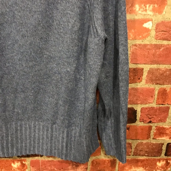 Ribbed Cowl Neck Pullover Bijou Blue - Picture 16 of 16